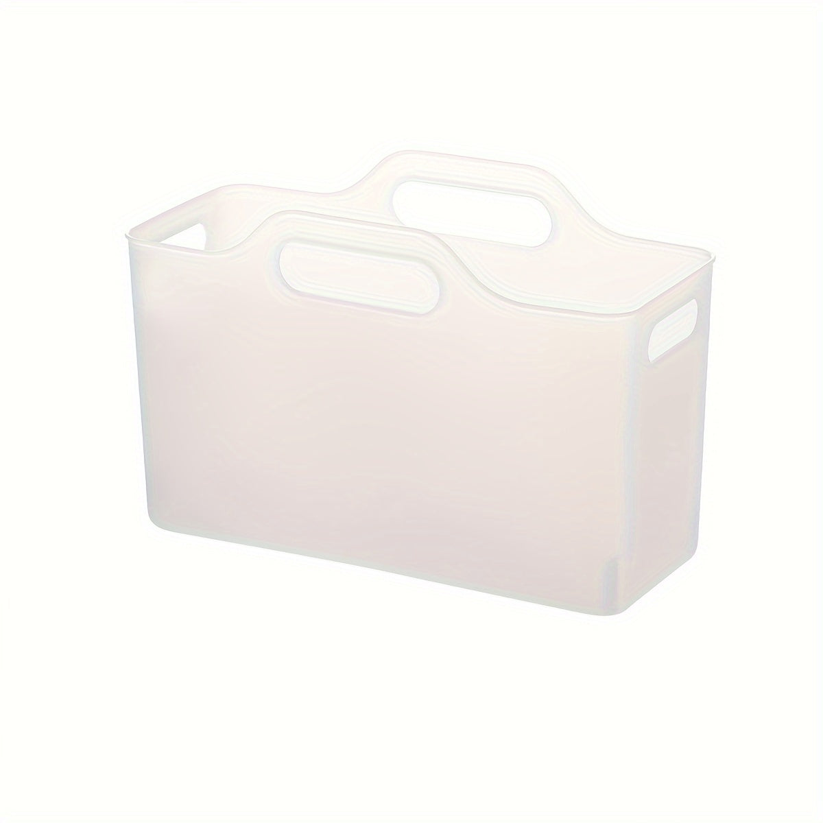 3-Pack Contemporary Plastic Shelf Baskets for Kitchen Sink Organization, Multipurpose Rectangular Soft Storage Bins, Japanese Style Cleaning Supplies & Bathroom Organizer Baskets with Open Top
