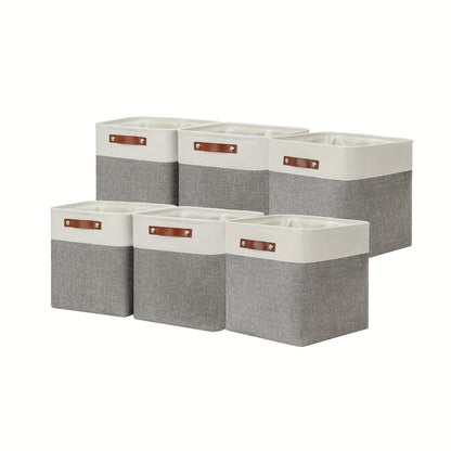 1pc Open Storage Bins Fabric Storage Cubes, 11 Inch Cube Stroage Bins Closet Organizers, Aesthetic Room Decor, Home Decor, Kitchen Accessories, Bathroom Decor, Bedroom Decor