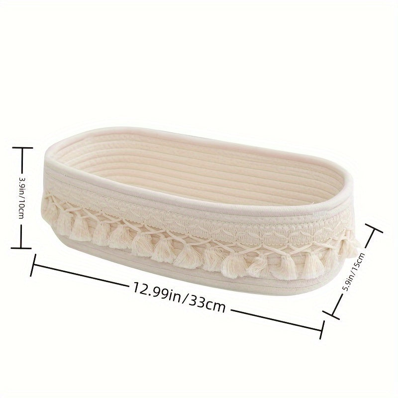Bohemian Woven Rope Storage Basket | 13\