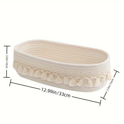 Bohemian Woven Rope Storage Basket | 13\