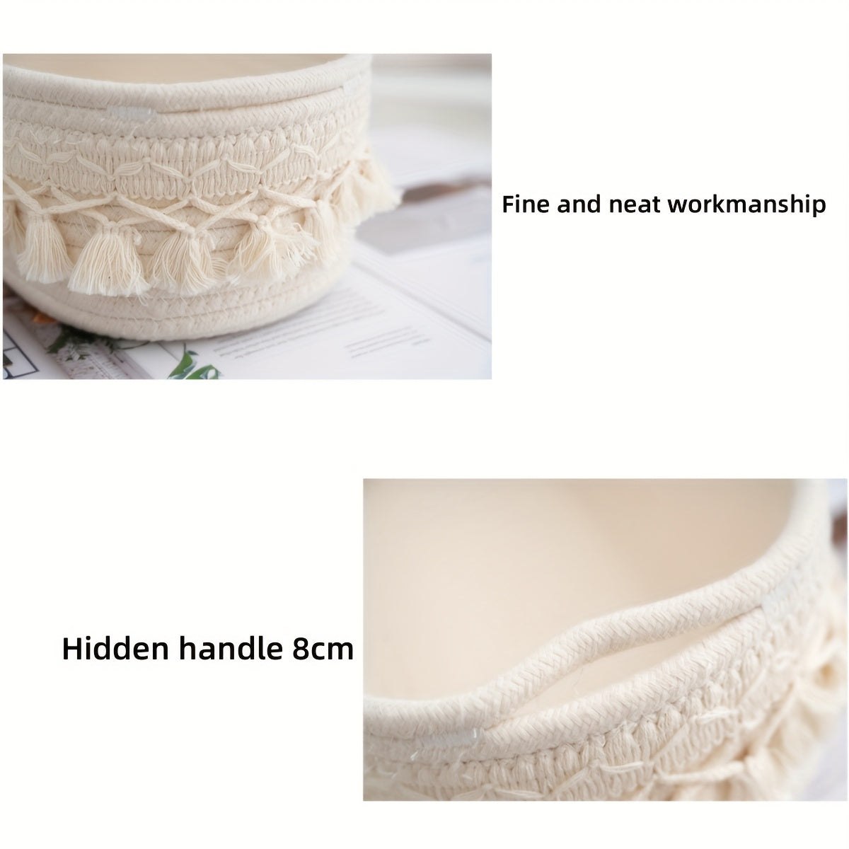 Bohemian Woven Rope Storage Basket | 13\