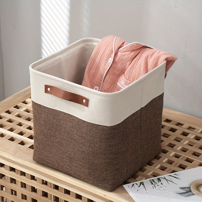 1pc Open Storage Bins Fabric Storage Cubes, 11 Inch Cube Stroage Bins Closet Organizers, Aesthetic Room Decor, Home Decor, Kitchen Accessories, Bathroom Decor, Bedroom Decor