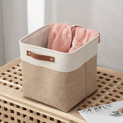 1pc Open Storage Bins Fabric Storage Cubes, 11 Inch Cube Stroage Bins Closet Organizers, Aesthetic Room Decor, Home Decor, Kitchen Accessories, Bathroom Decor, Bedroom Decor