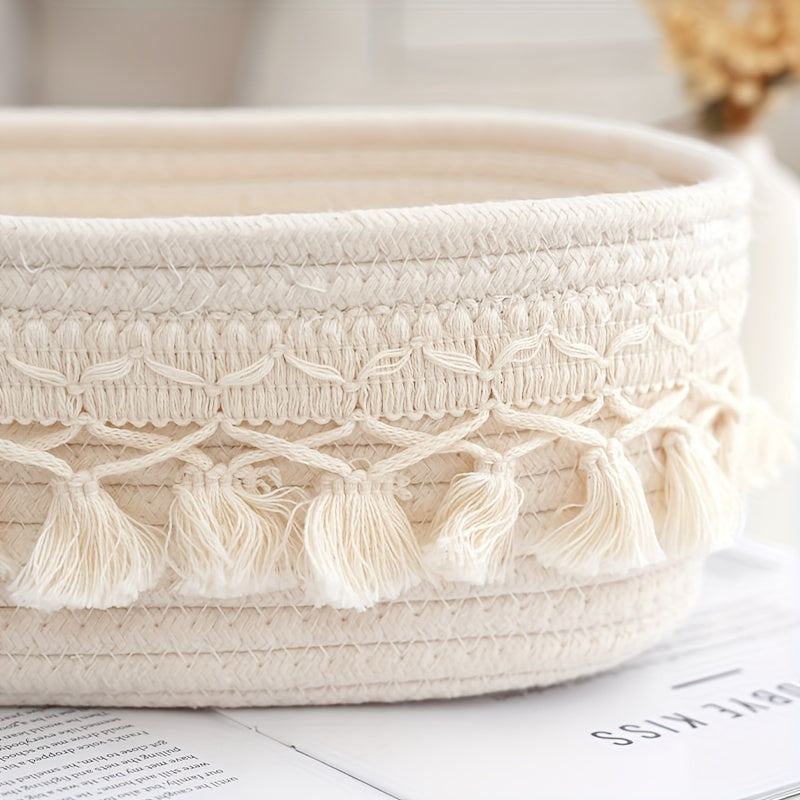 Bohemian Woven Rope Storage Basket | 13\