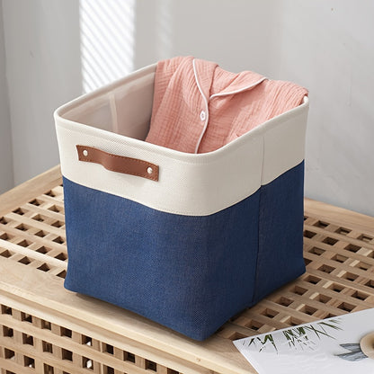 1pc Open Storage Bins Fabric Storage Cubes, 11 Inch Cube Stroage Bins Closet Organizers, Aesthetic Room Decor, Home Decor, Kitchen Accessories, Bathroom Decor, Bedroom Decor