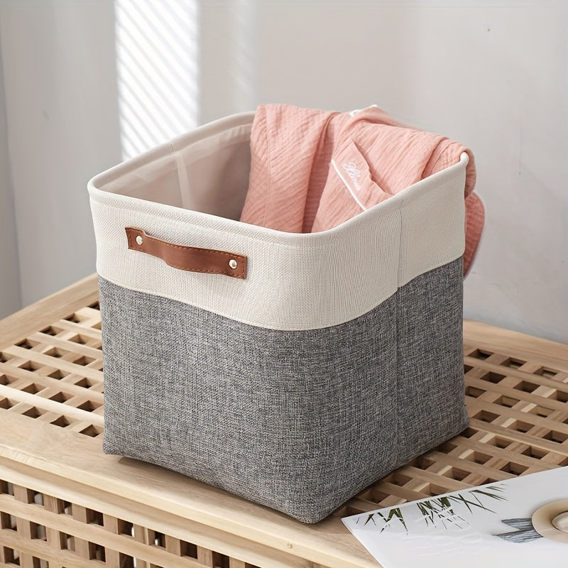 1pc Open Storage Bins Fabric Storage Cubes, 11 Inch Cube Stroage Bins Closet Organizers, Aesthetic Room Decor, Home Decor, Kitchen Accessories, Bathroom Decor, Bedroom Decor