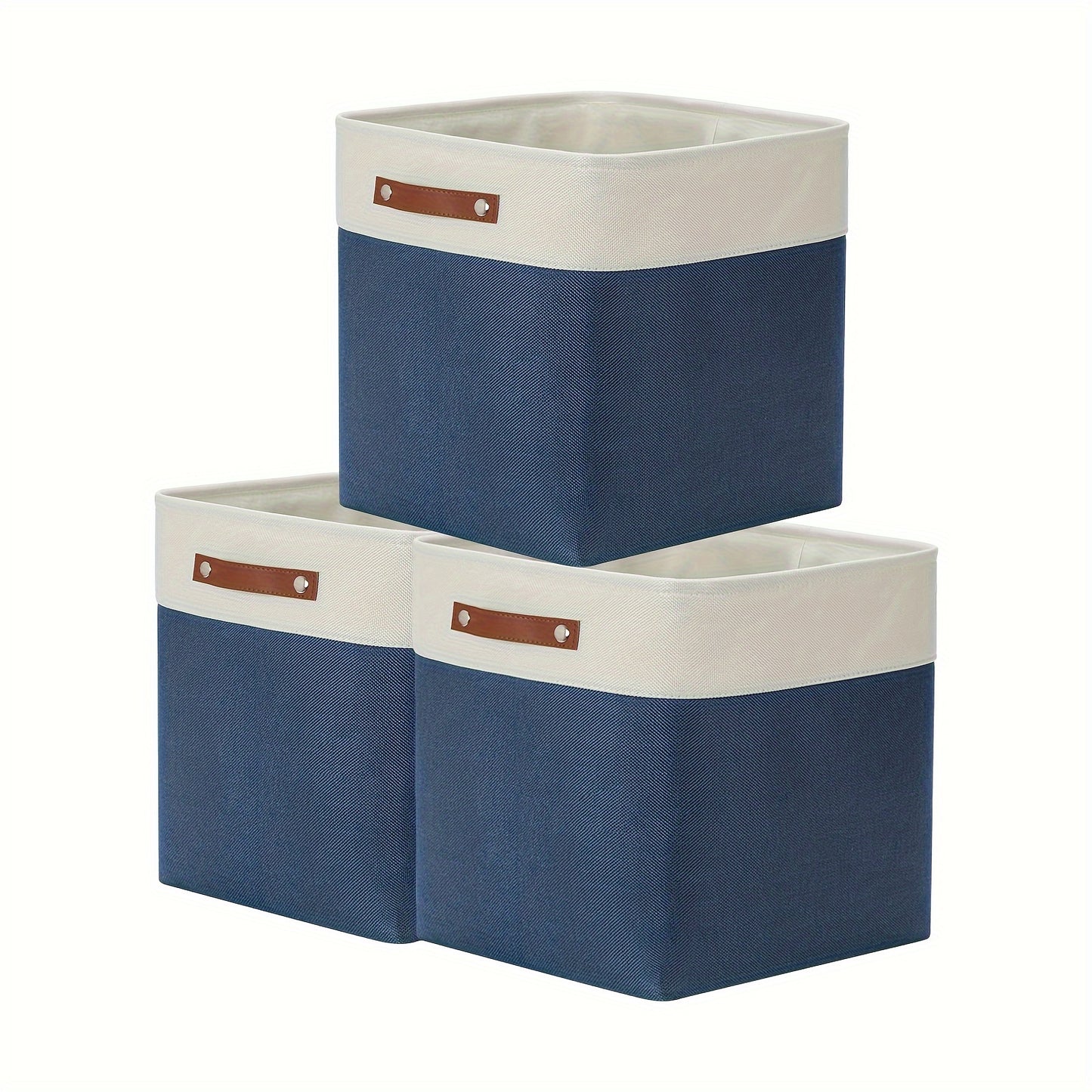 1pc Open Storage Bins Fabric Storage Cubes, 11 Inch Cube Stroage Bins Closet Organizers, Aesthetic Room Decor, Home Decor, Kitchen Accessories, Bathroom Decor, Bedroom Decor